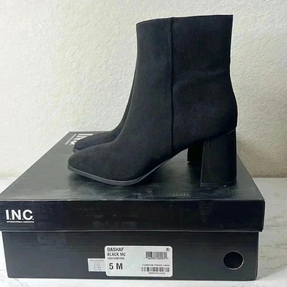 INC Dasha Womens Faux Suede Ankle Booties Size 5M - Picture 8 of 11